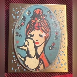 Rare Used Vtg Gillette Travel Razor with‎ Metal Case and Super Blue Razor.